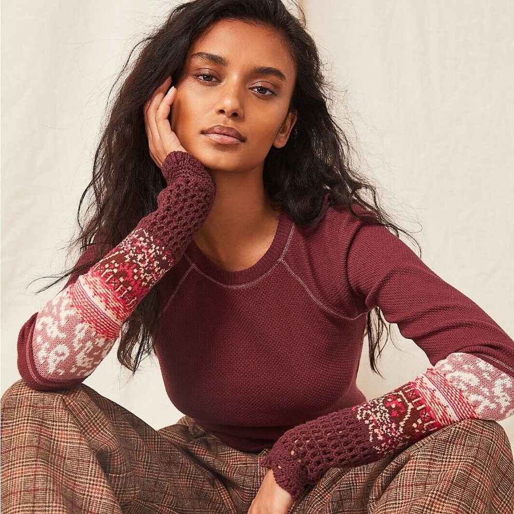 Free people thermal blouse in size small NWT